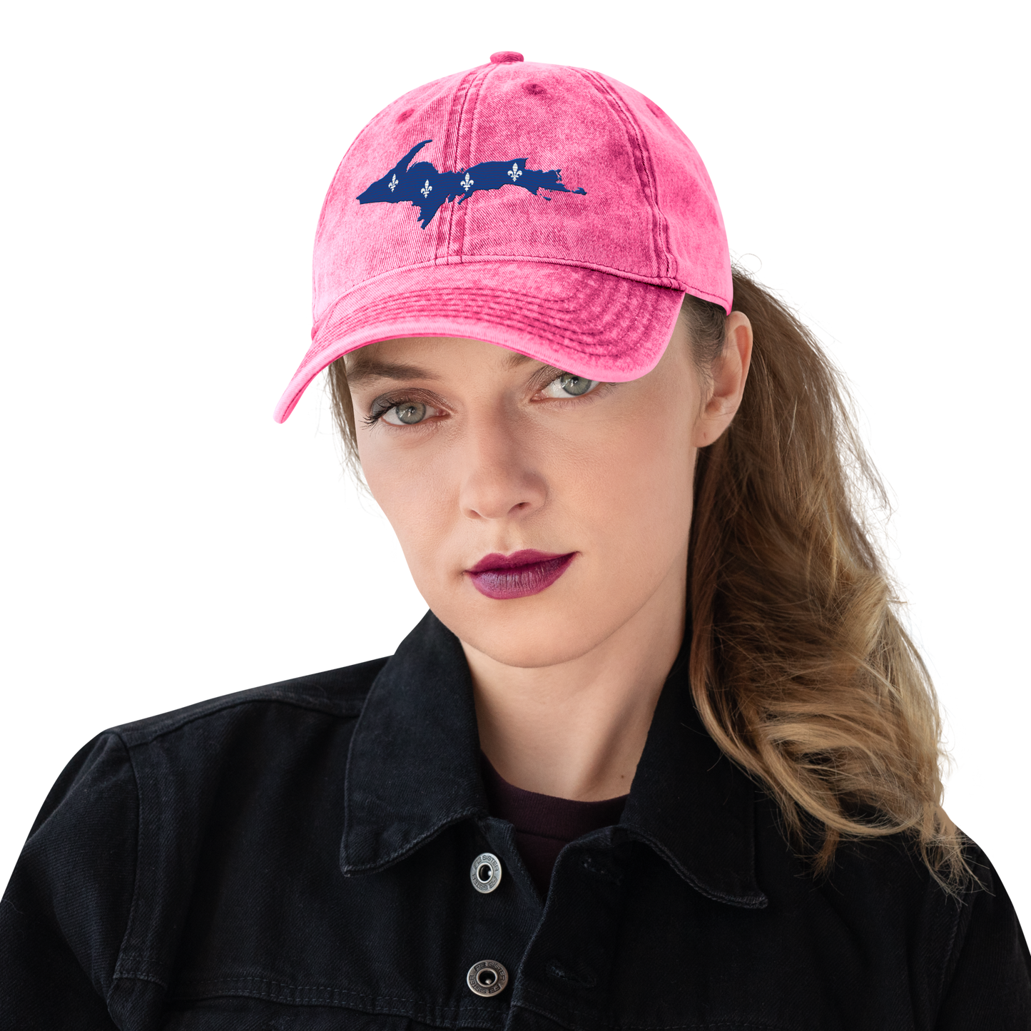 Michigan Upper Peninsula Vintage Baseball Cap (French-Canadian Edition)