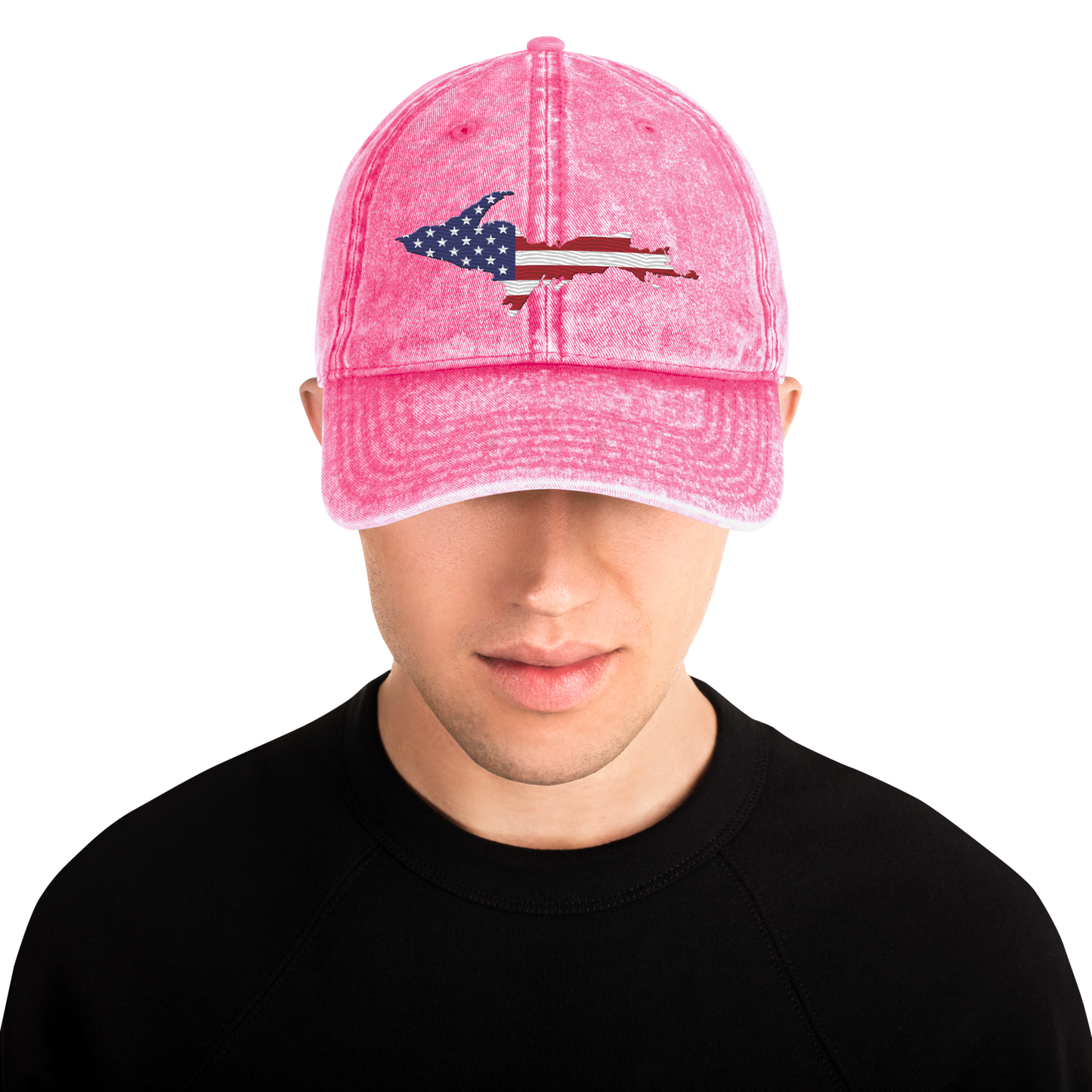 Michigan Upper Peninsula Vintage Baseball Cap (Patriot Edition)