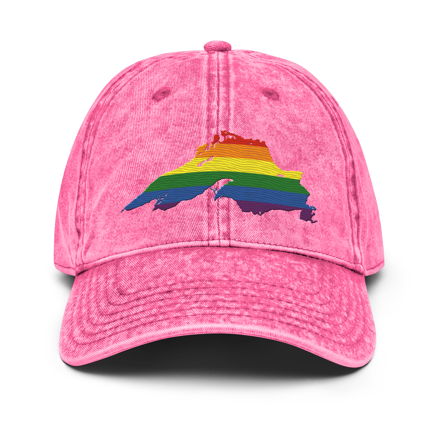 Lake Superior Vintage Baseball Cap | Rainbow Pride Edition