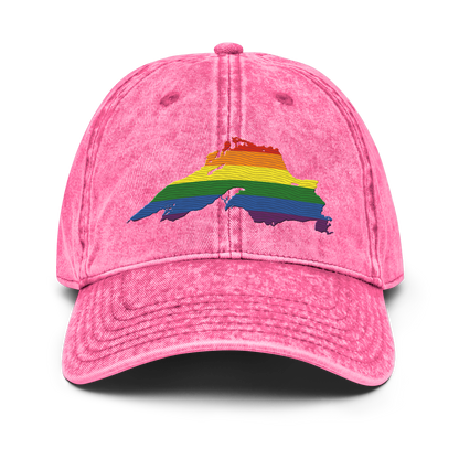 Lake Superior Vintage Baseball Cap | Rainbow Pride Edition