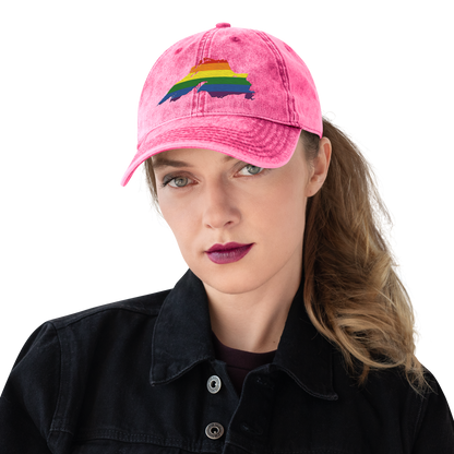 Lake Superior Vintage Baseball Cap | Rainbow Pride Edition