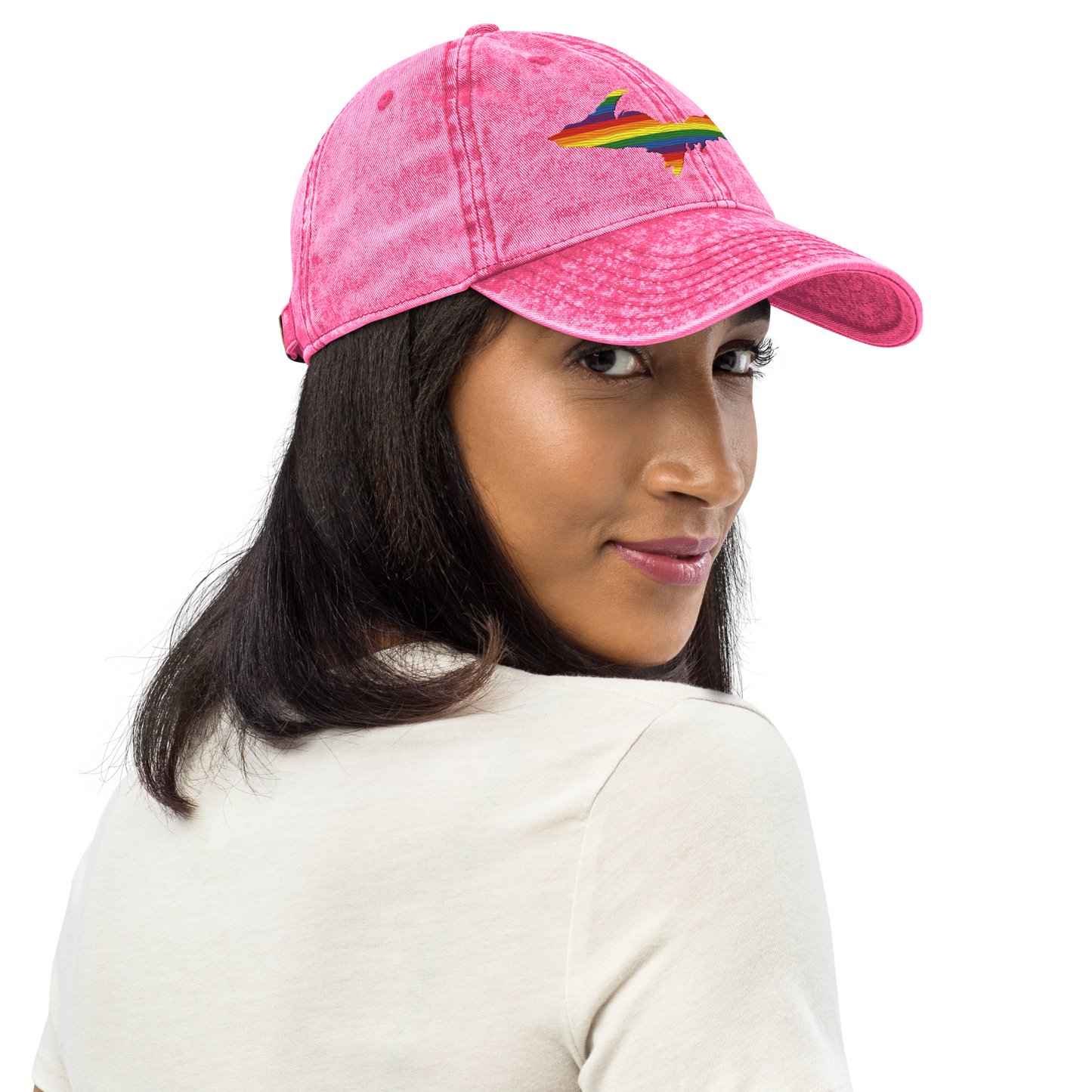 Michigan Upper Peninsula Vintage Baseball Cap (Pride Edition)