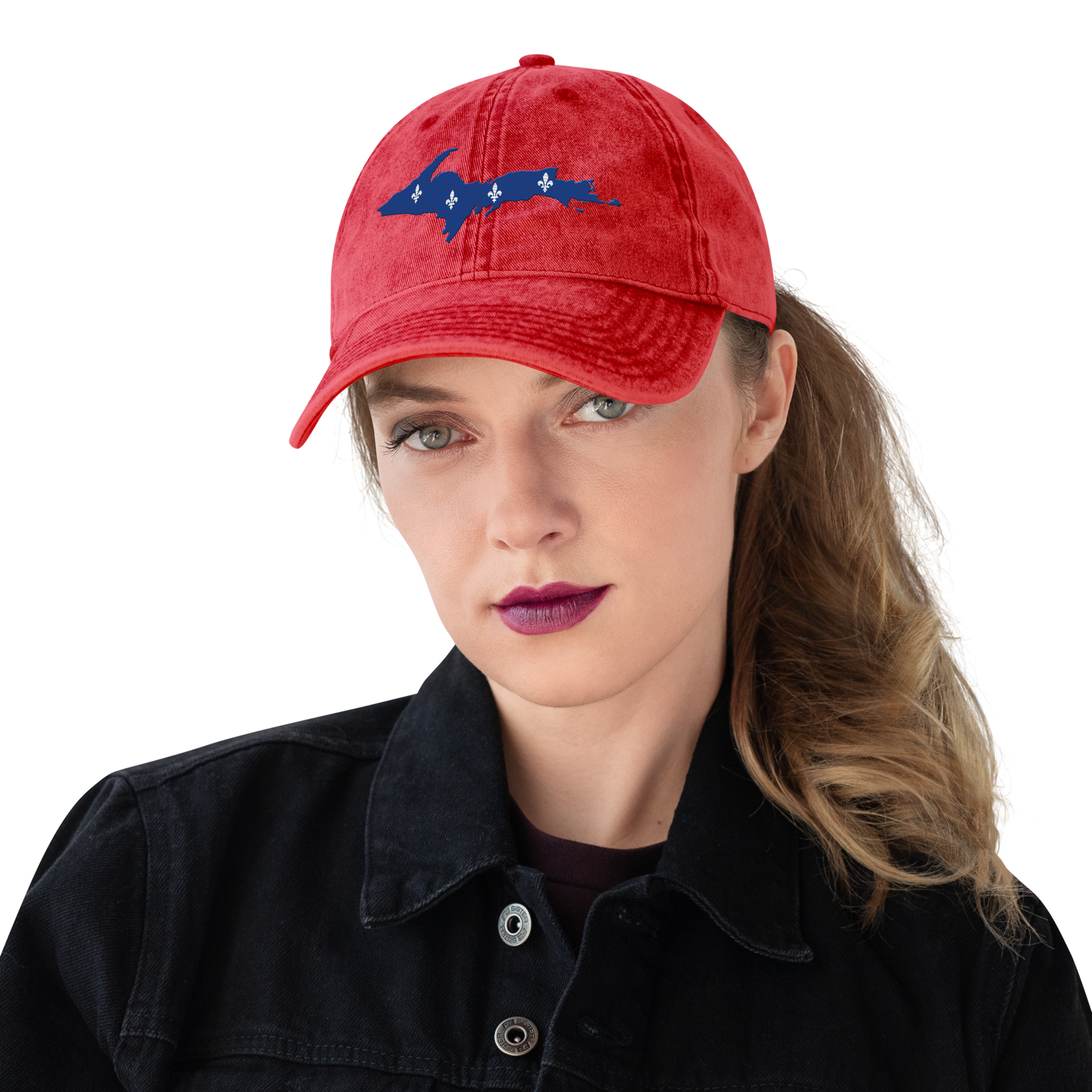 Michigan Upper Peninsula Vintage Baseball Cap (French-Canadian Edition)