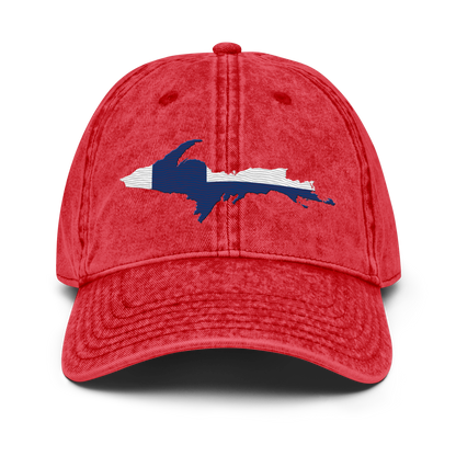 Michigan Upper Peninsula Vintage Baseball Cap (Finnish Edition)