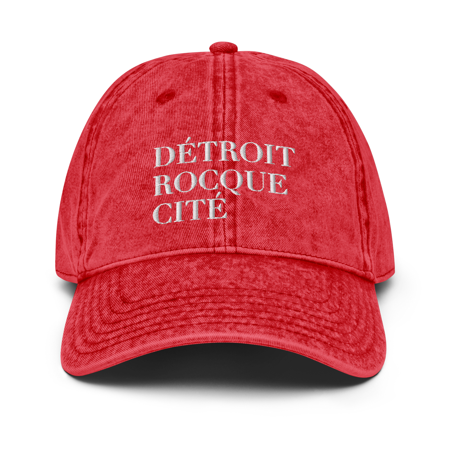 'Détroit Rocque Cité' Vintage Baseball Cap