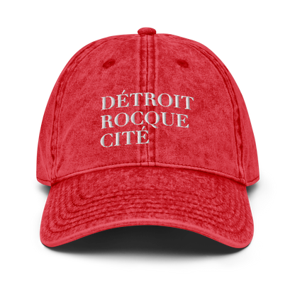 'Détroit Rocque Cité' Vintage Baseball Cap