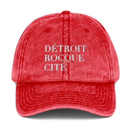 'Détroit Rocque Cité' Vintage Baseball Cap