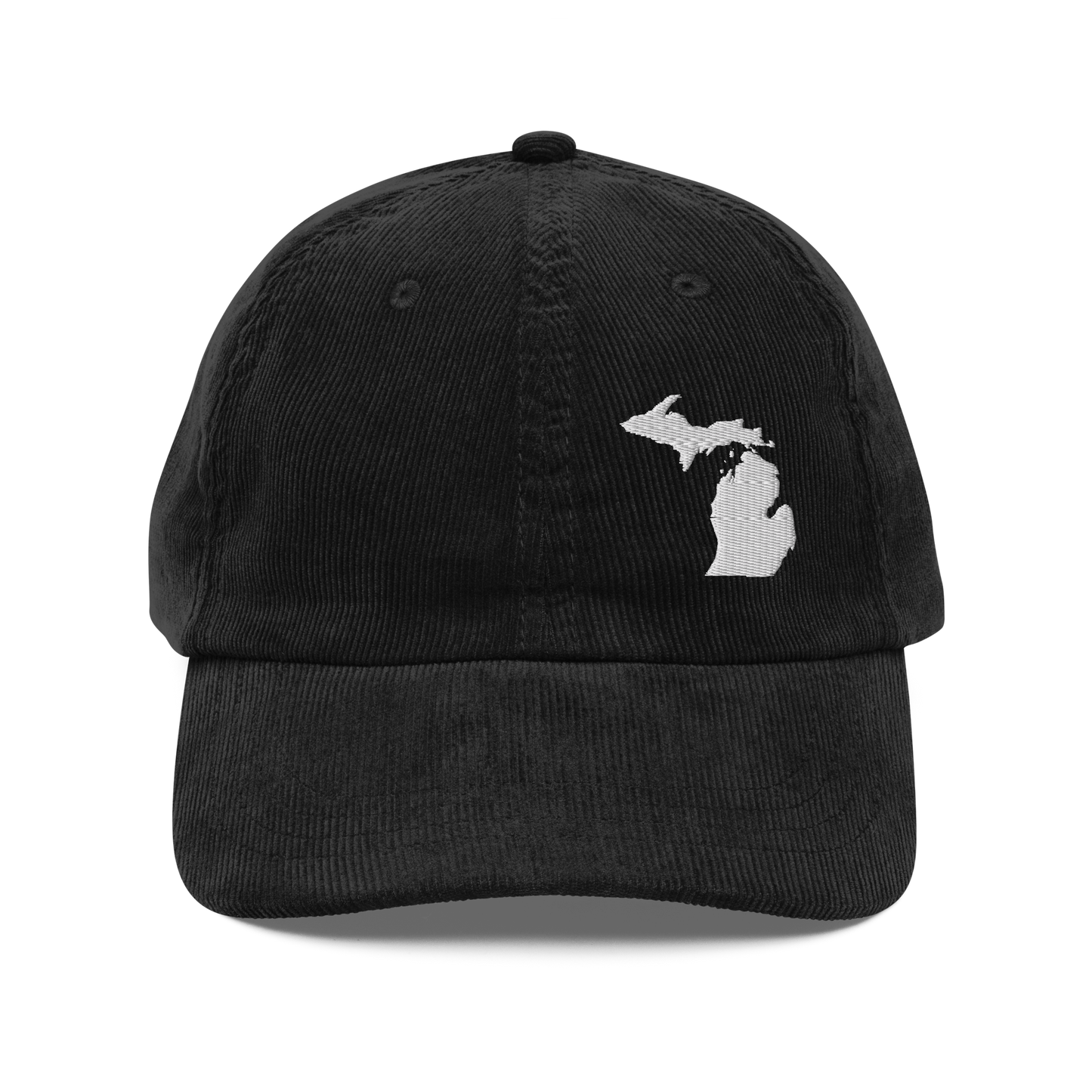 Michigan Corduroy Cap (White Outline)