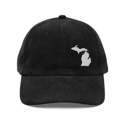 Michigan Corduroy Cap (White Outline)