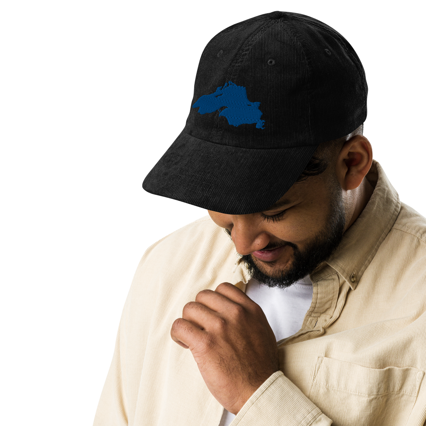 Lake Superior Corduroy Cap | Blue