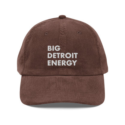 'Big Detroit Energy' Corduroy Cap