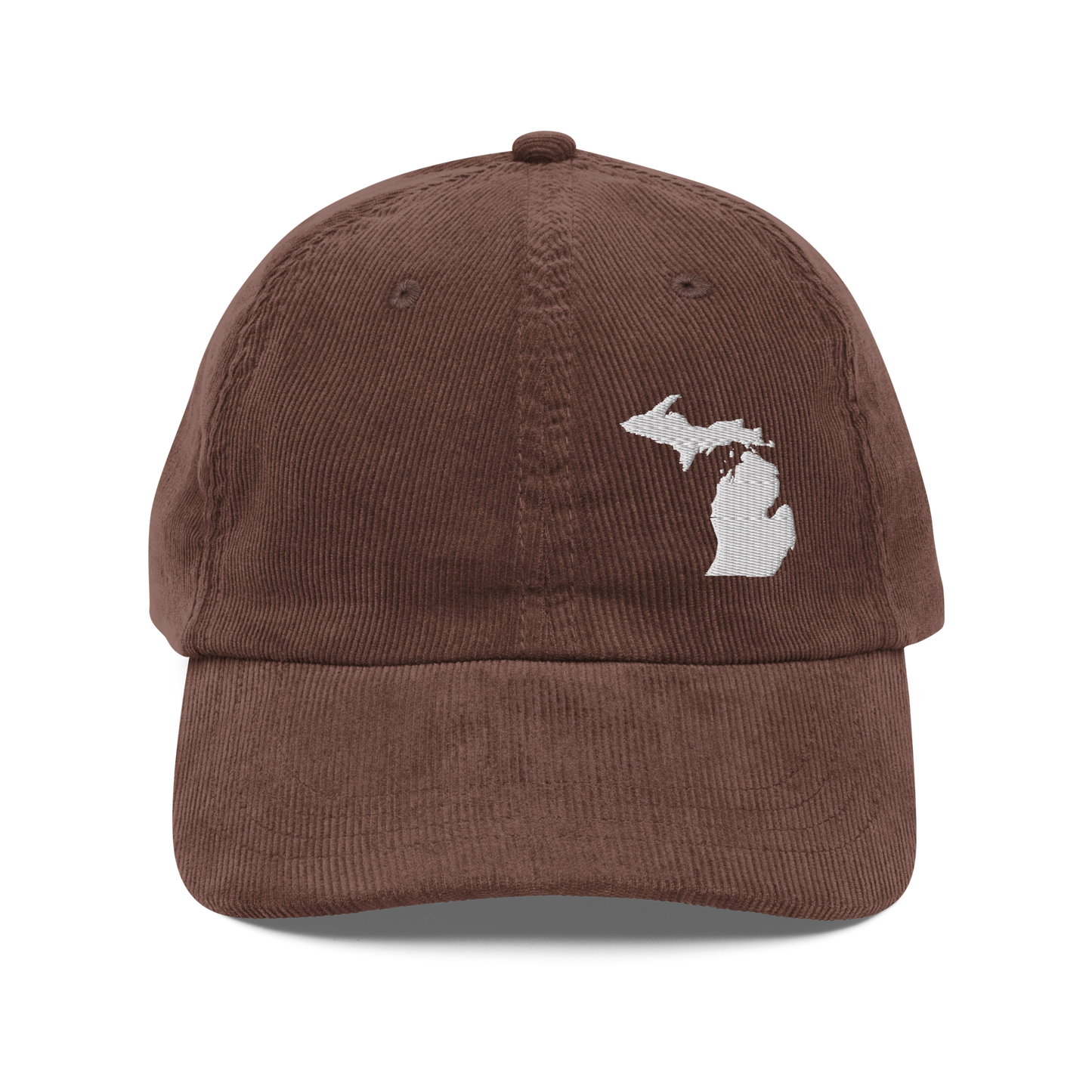 Michigan Corduroy Cap (White Outline)