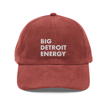 'Big Detroit Energy' Corduroy Cap