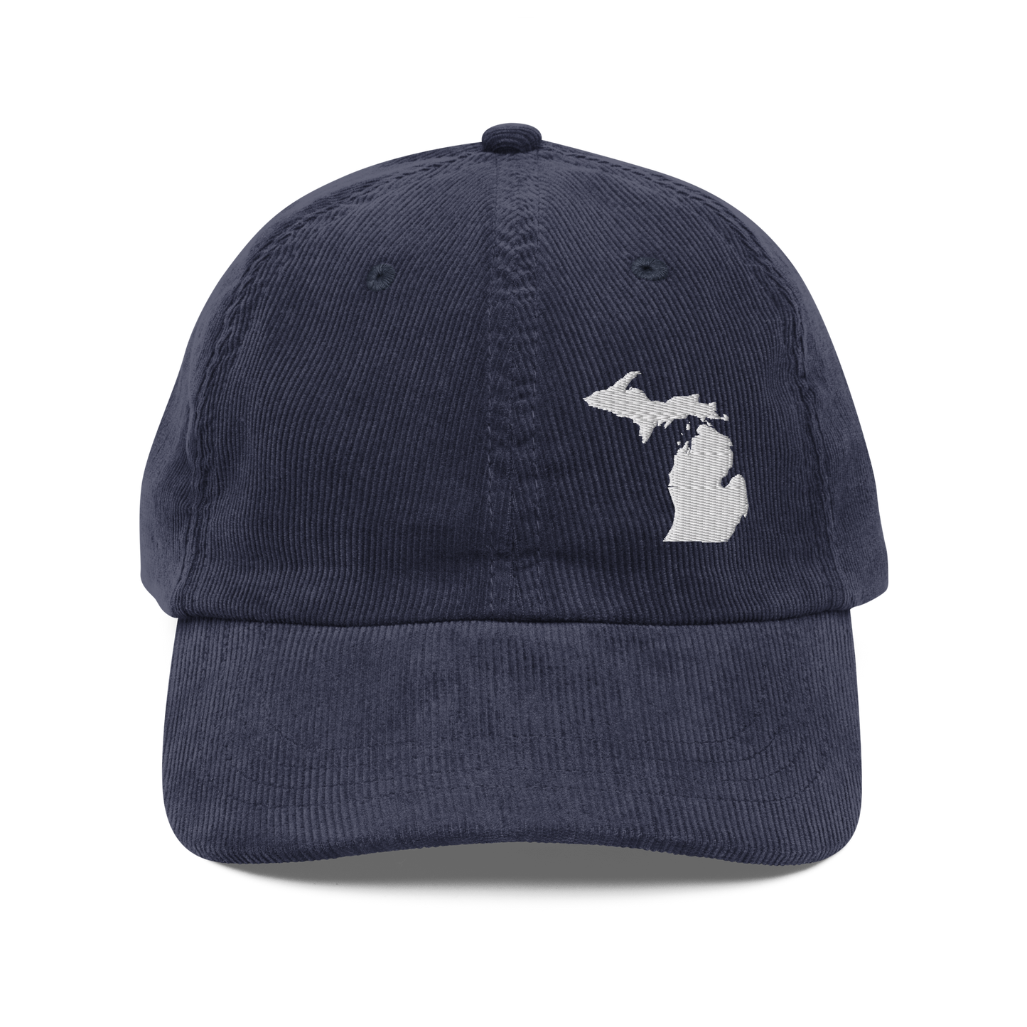 Michigan Corduroy Cap (White Outline)