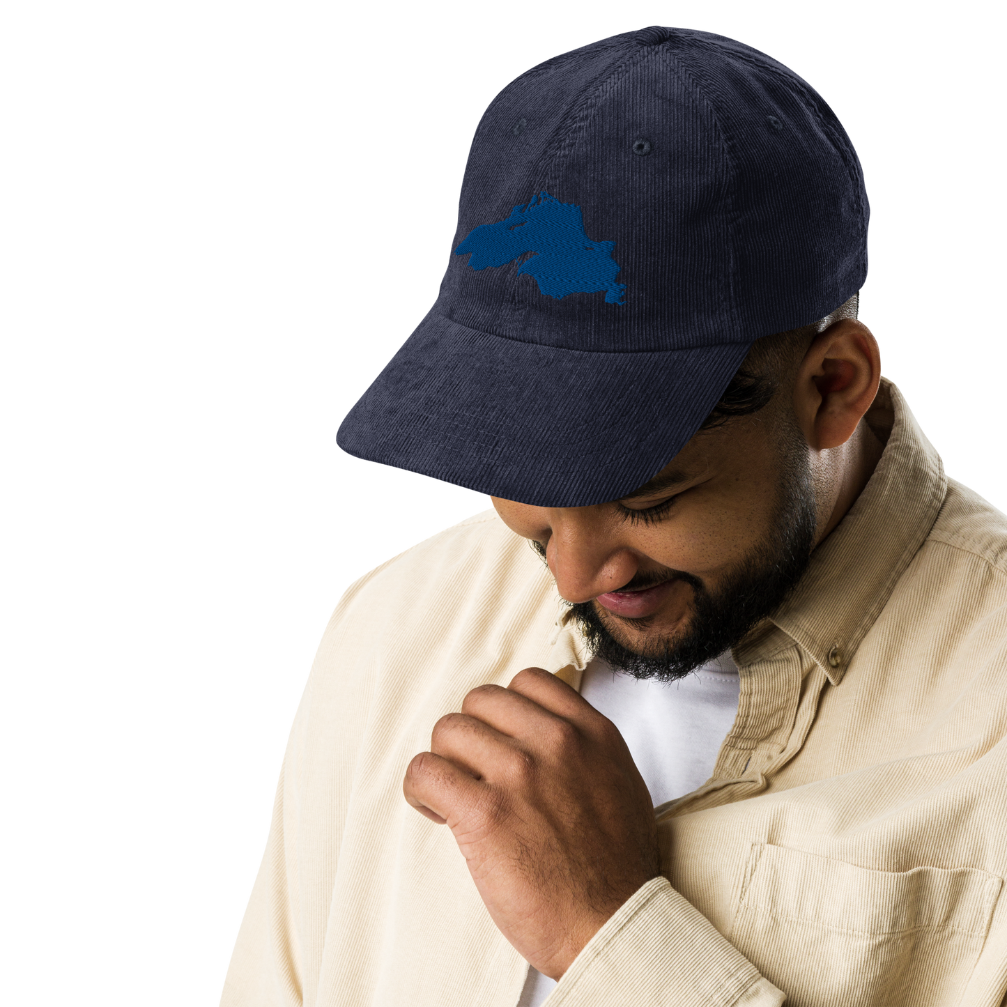 Lake Superior Corduroy Cap | Blue