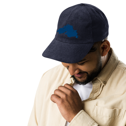 Lake Superior Corduroy Cap | Blue