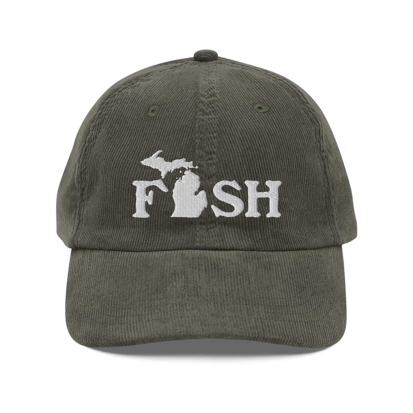 Michigan 'Fish' Corduroy Cap