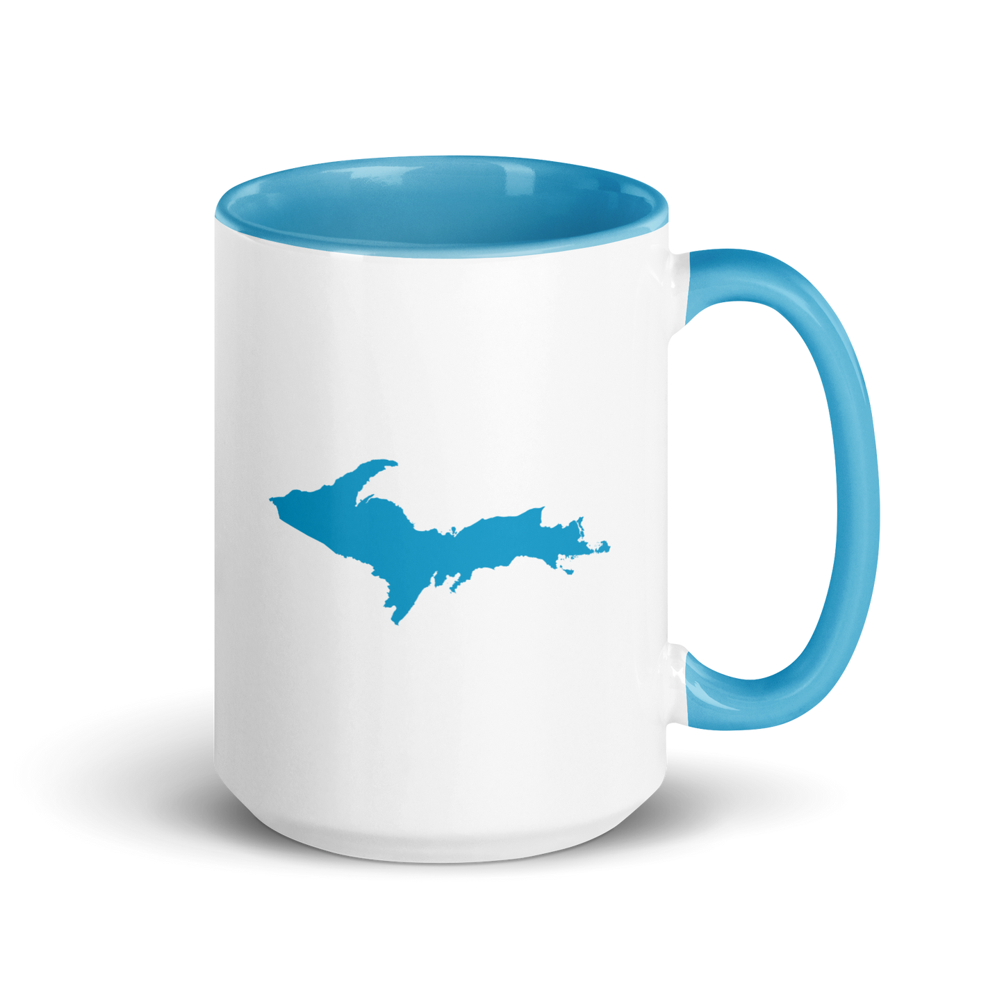 Michigan Upper Peninsula Mug | Color Accent - Blue