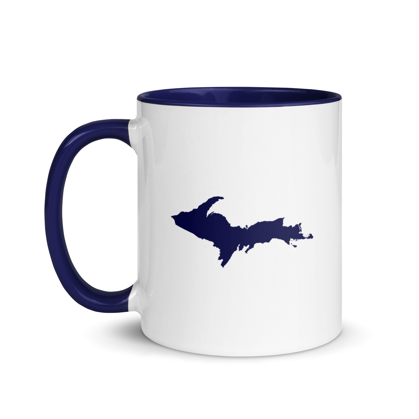 Michigan Upper Peninsula Mug | Color Accent - Navy