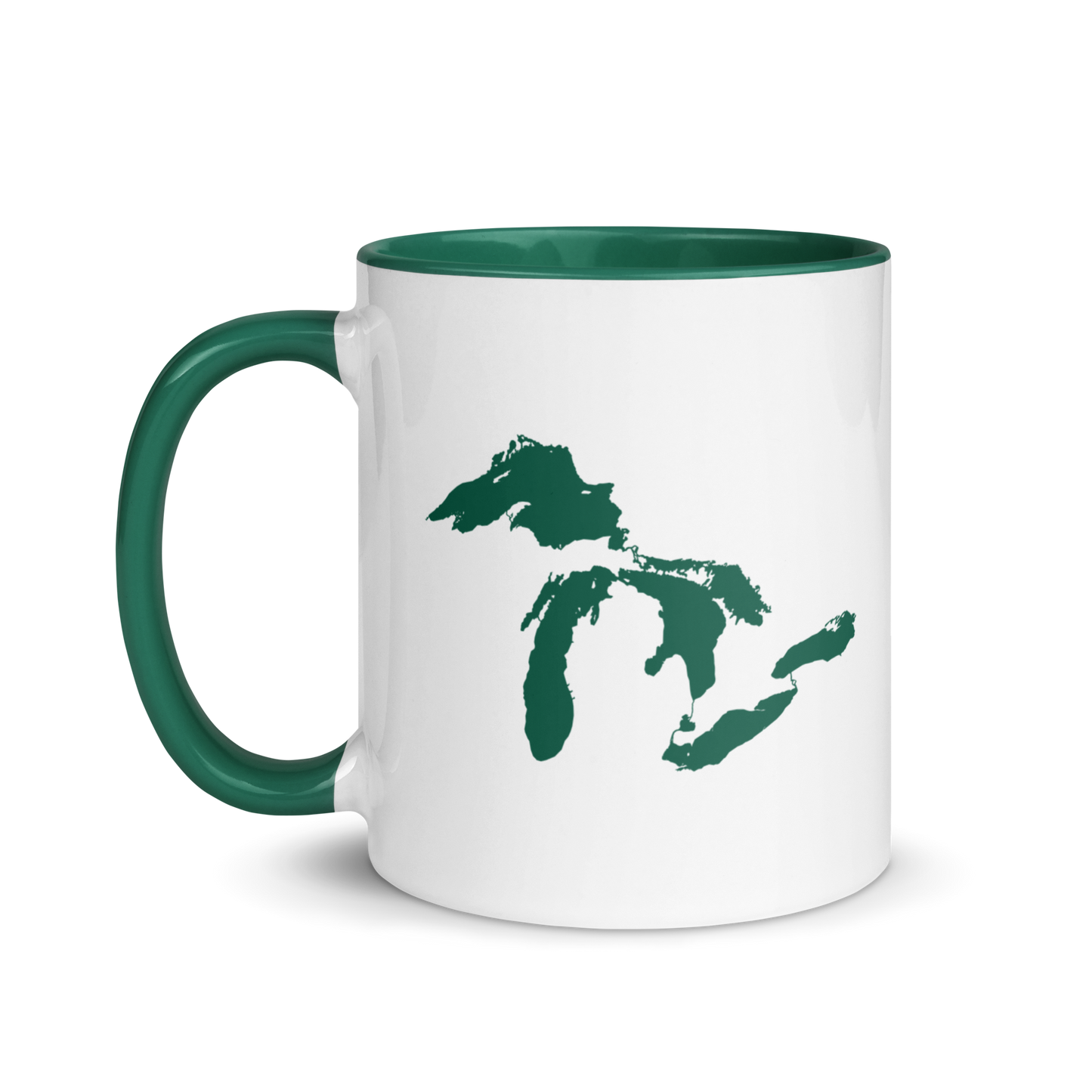 Great Lakes Mug | Color Accent - Dark Green