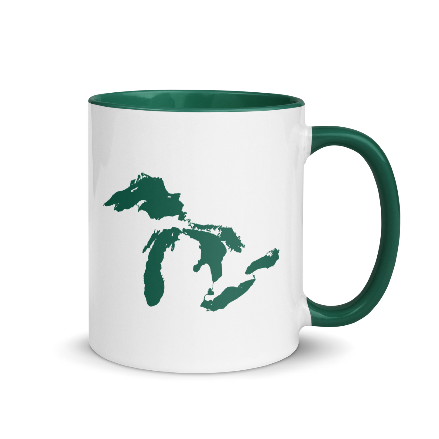 Great Lakes Mug | Color Accent - Dark Green