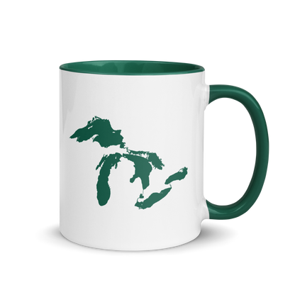 Great Lakes Mug | Color Accent - Dark Green