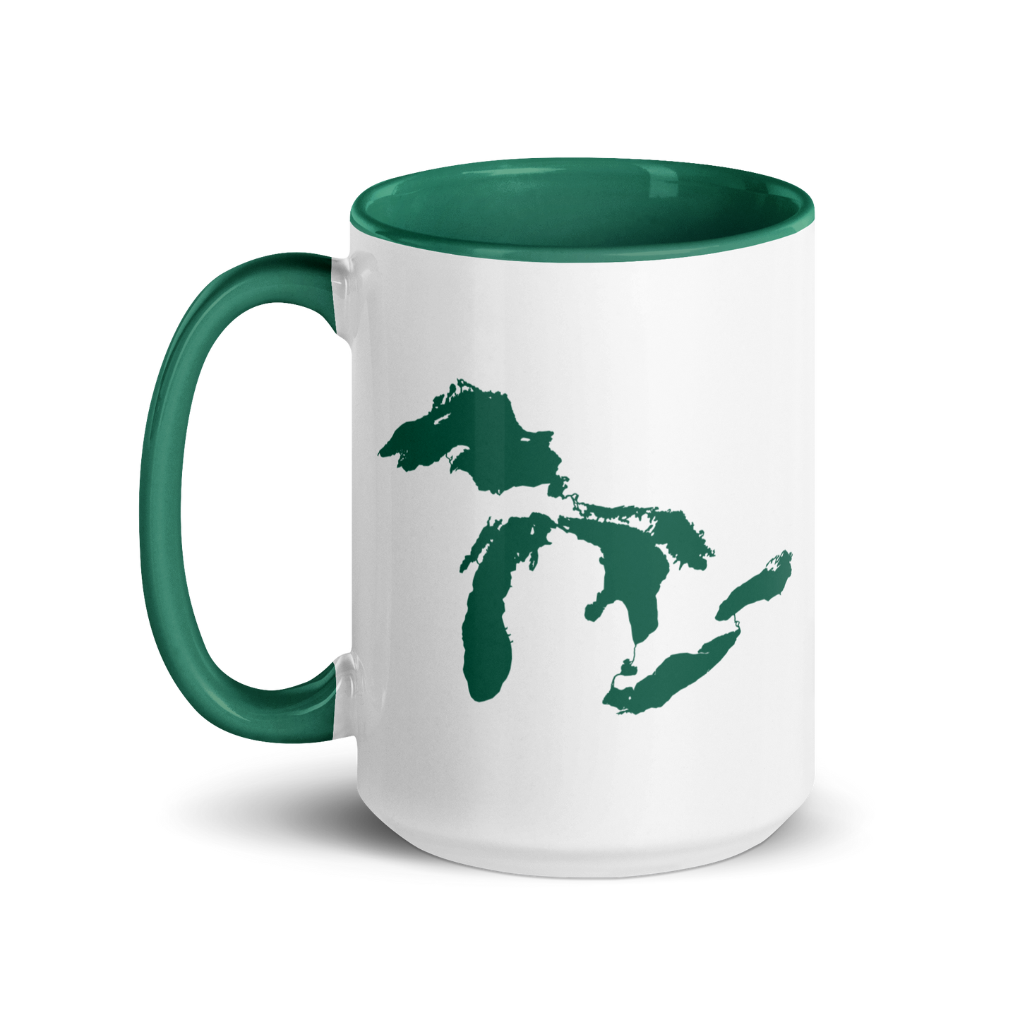 Great Lakes Mug | Color Accent - Dark Green