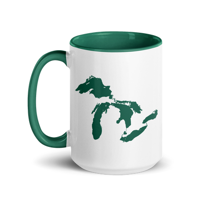 Great Lakes Mug | Color Accent - Dark Green