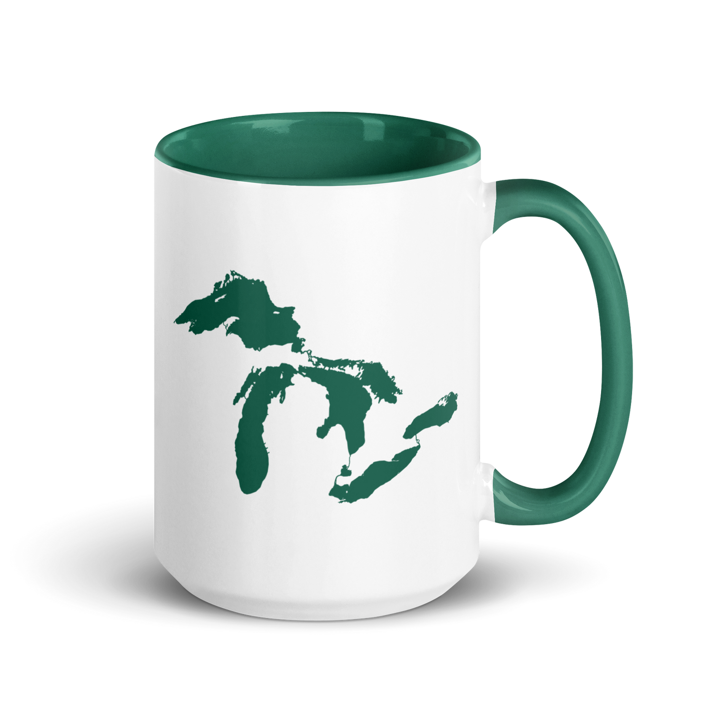 Great Lakes Mug | Color Accent - Dark Green