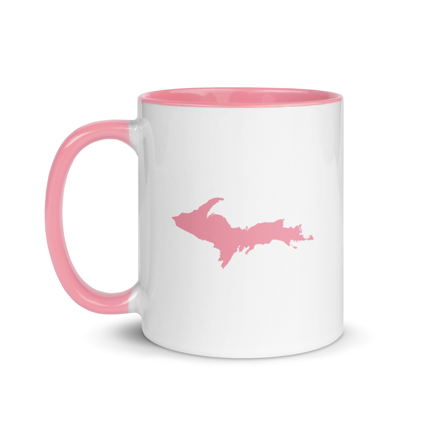 Michigan Upper Peninsula Mug | Color Accent - Pink