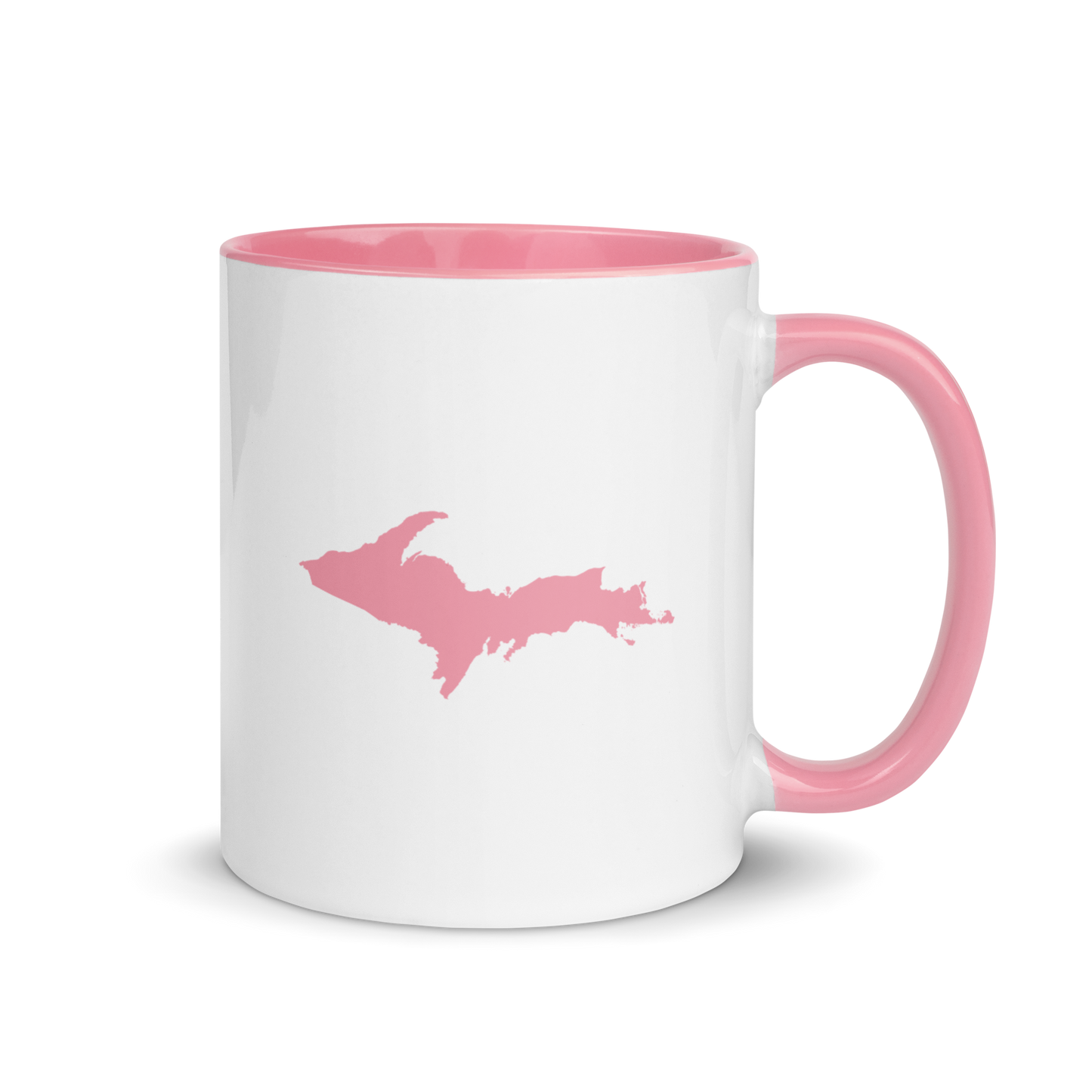 Michigan Upper Peninsula Mug | Color Accent - Pink