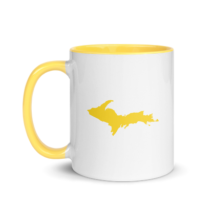 Michigan Upper Peninsula Mug | Color Accent - Yellow