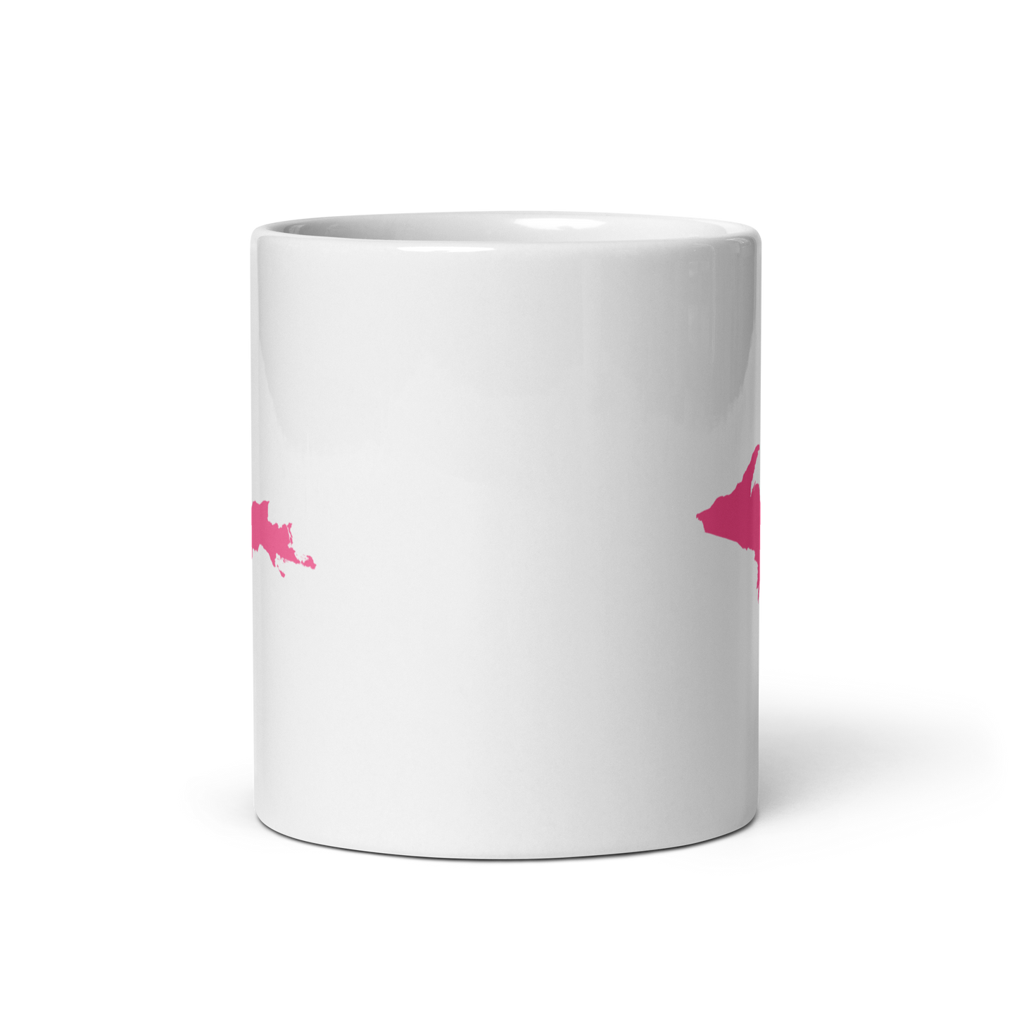 Michigan Upper Peninsula Mug (w/ Pink UP Outline)