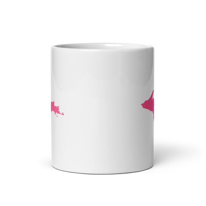 Michigan Upper Peninsula Mug (w/ Pink UP Outline)