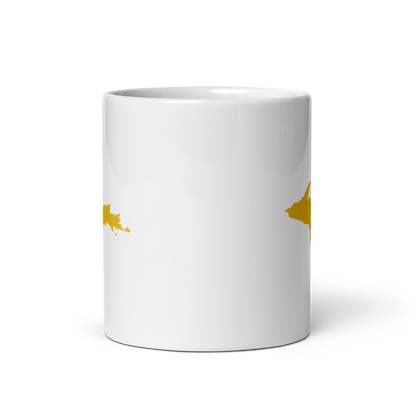 Michigan Upper Peninsula Mug (w/ Gold UP Outline)