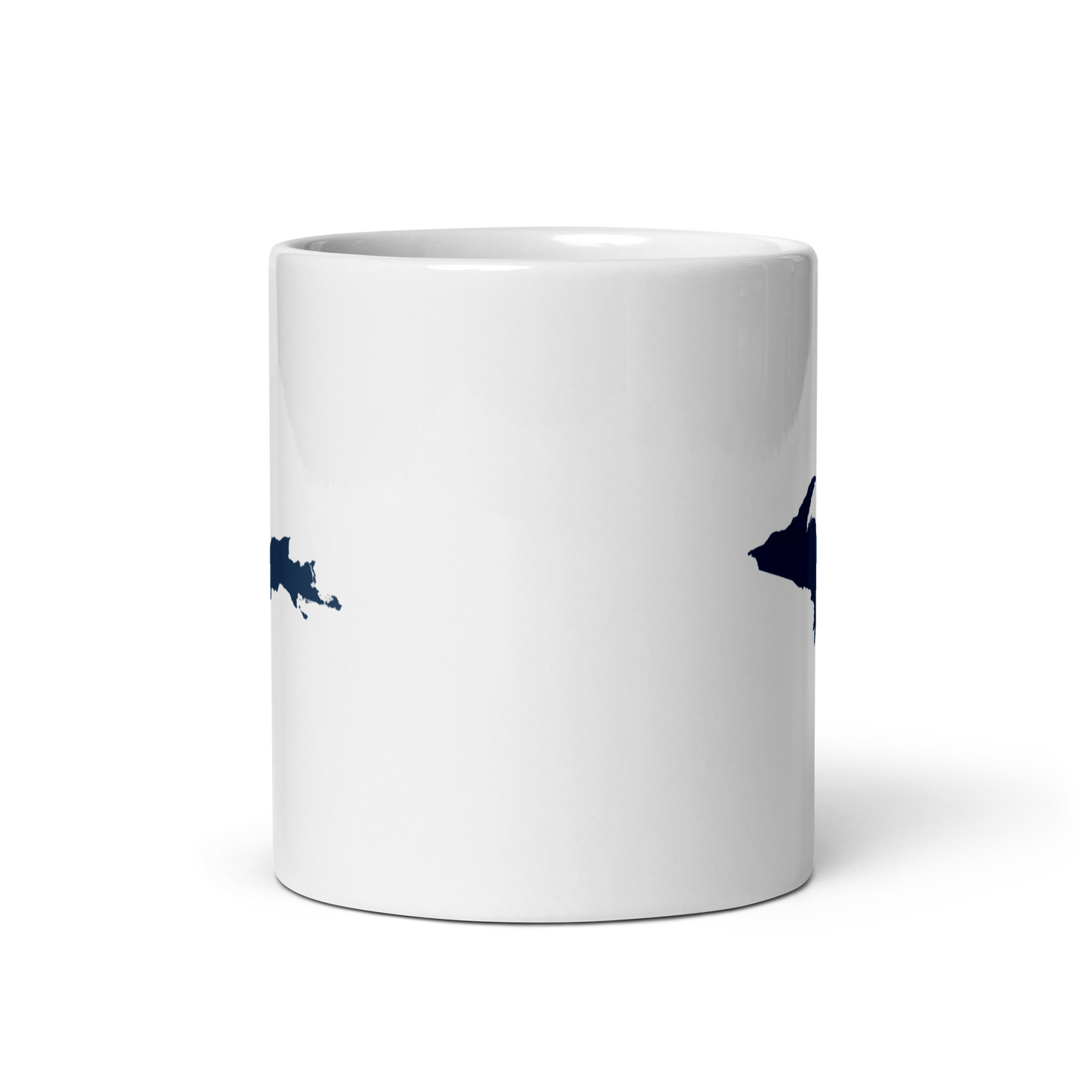 Michigan Upper Peninsula Mug (w/ Navy UP Outline)