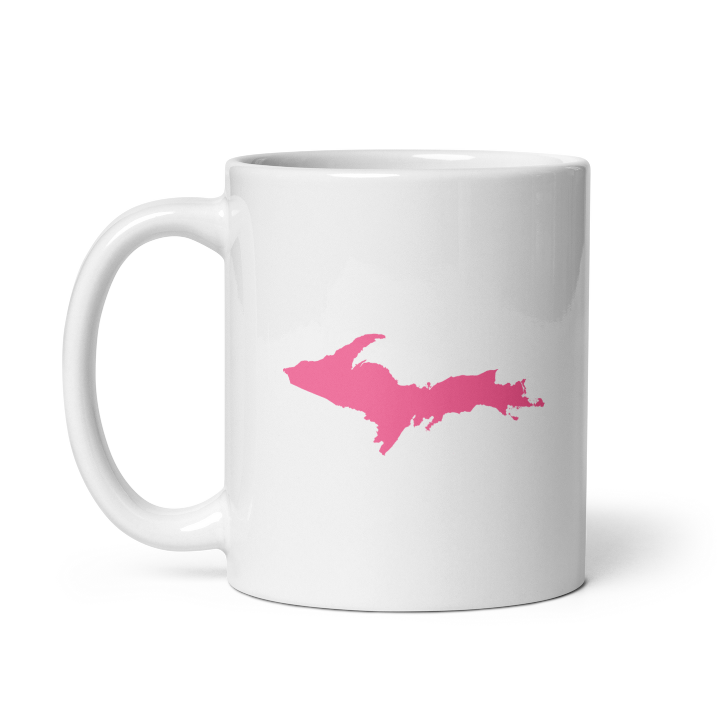 Michigan Upper Peninsula Mug (w/ Pink UP Outline)