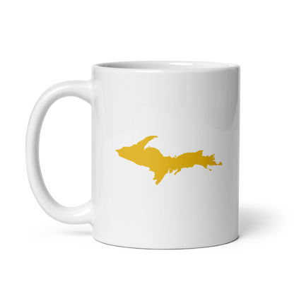 Michigan Upper Peninsula Mug (w/ Gold UP Outline)