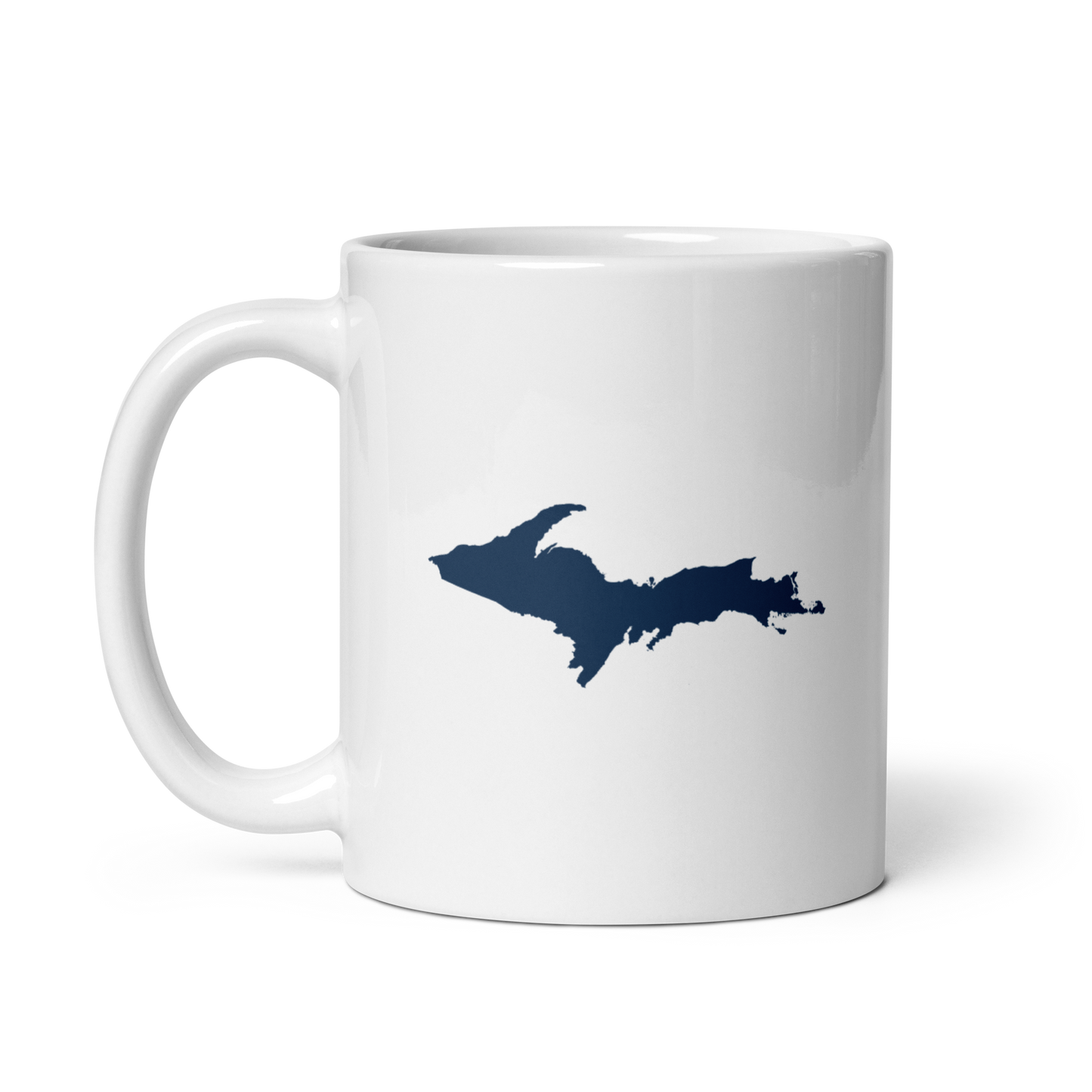 Michigan Upper Peninsula Mug (w/ Navy UP Outline)