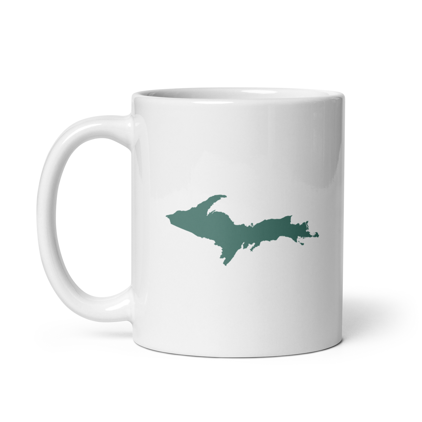 Michigan Upper Peninsula Mug (w/ Copper Green UP Outline)