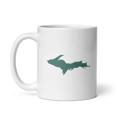 Michigan Upper Peninsula Mug (w/ Copper Green UP Outline)