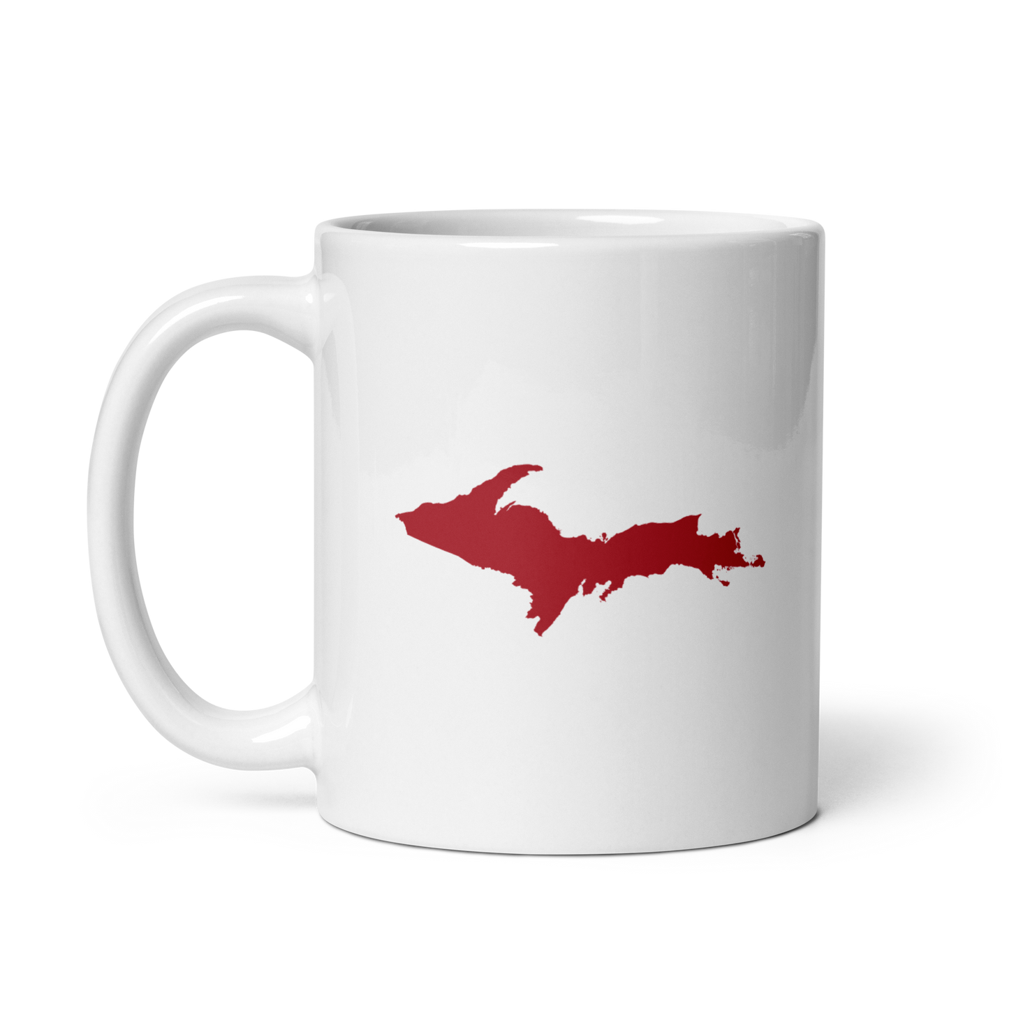 Michigan Upper Peninsula Mug (w/ Thimbleberry Red Outline)