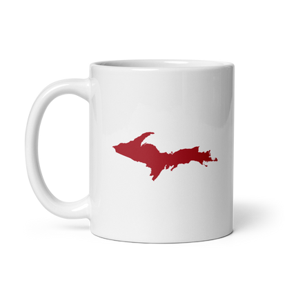 Michigan Upper Peninsula Mug (w/ Thimbleberry Red Outline)