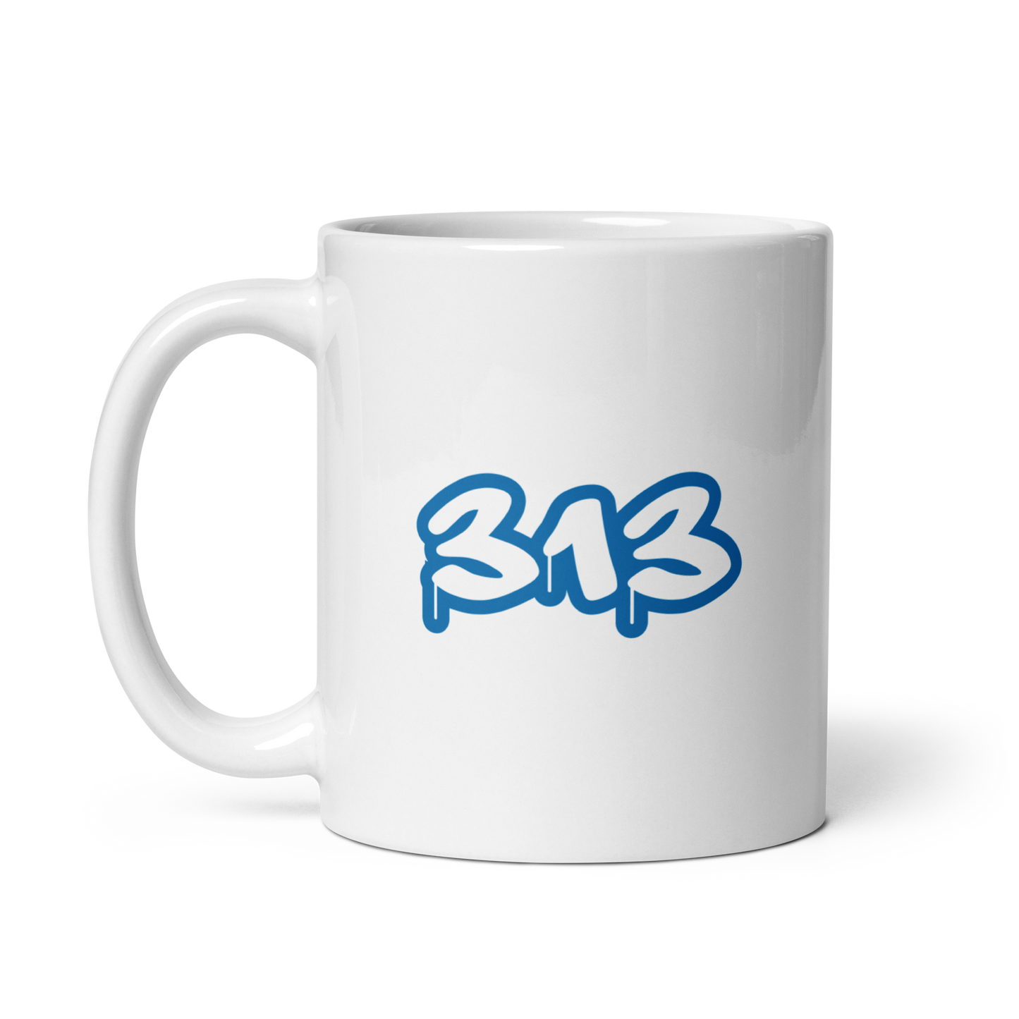 Detroit '313' Mug (Azure Tag Font)