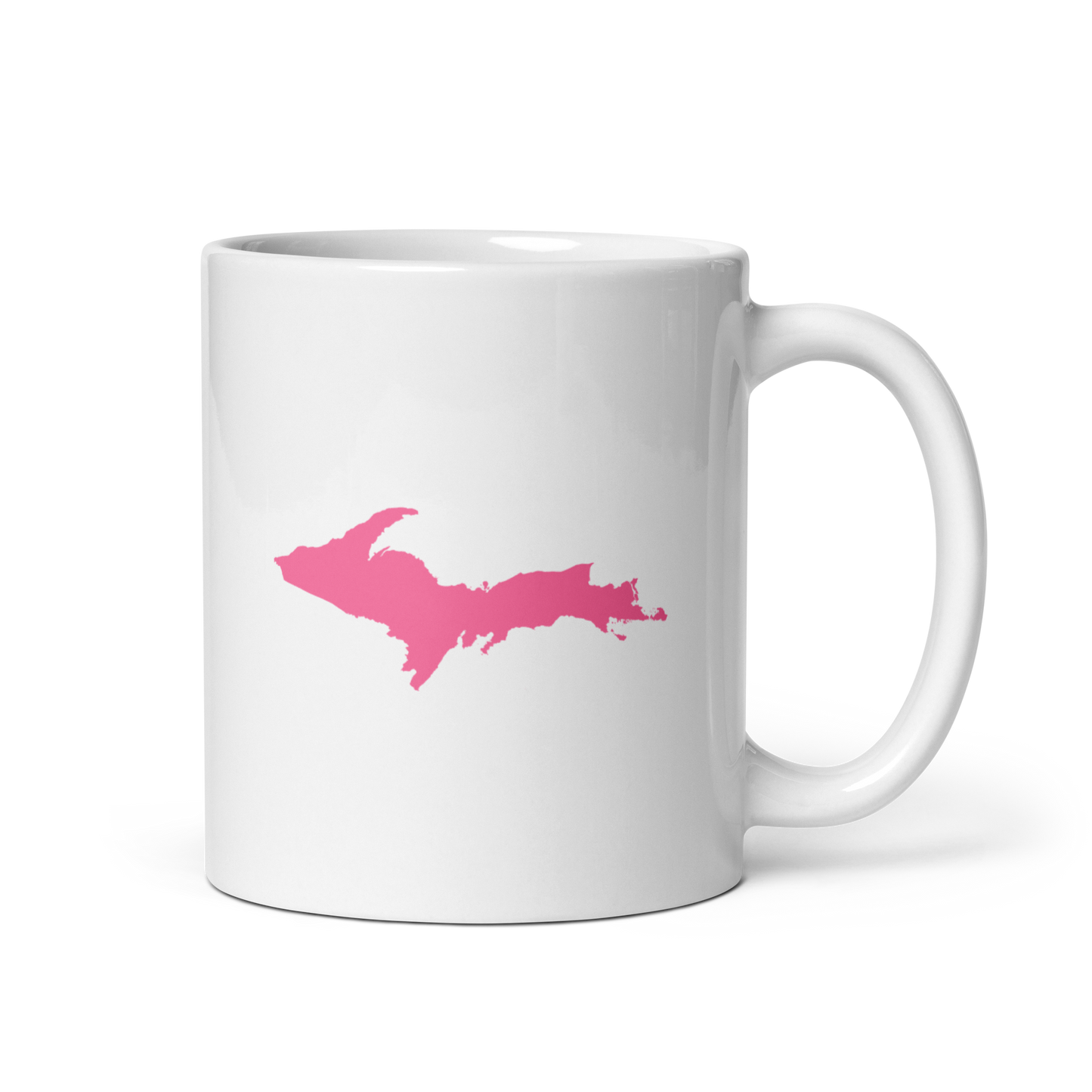 Michigan Upper Peninsula Mug (w/ Pink UP Outline)