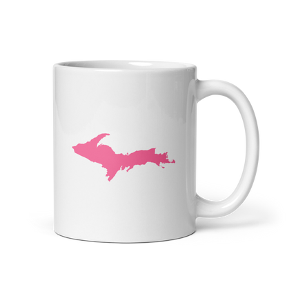 Michigan Upper Peninsula Mug (w/ Pink UP Outline)