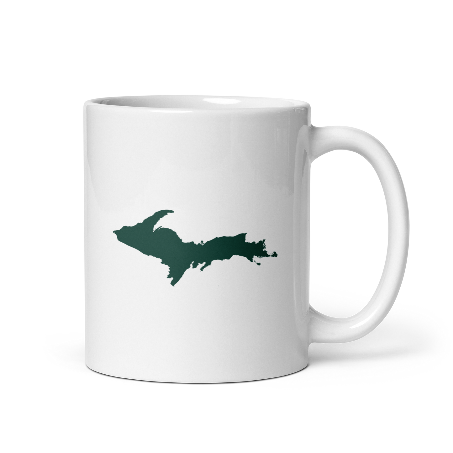 Michigan Upper Peninsula Mug (w/ Green UP Outline)