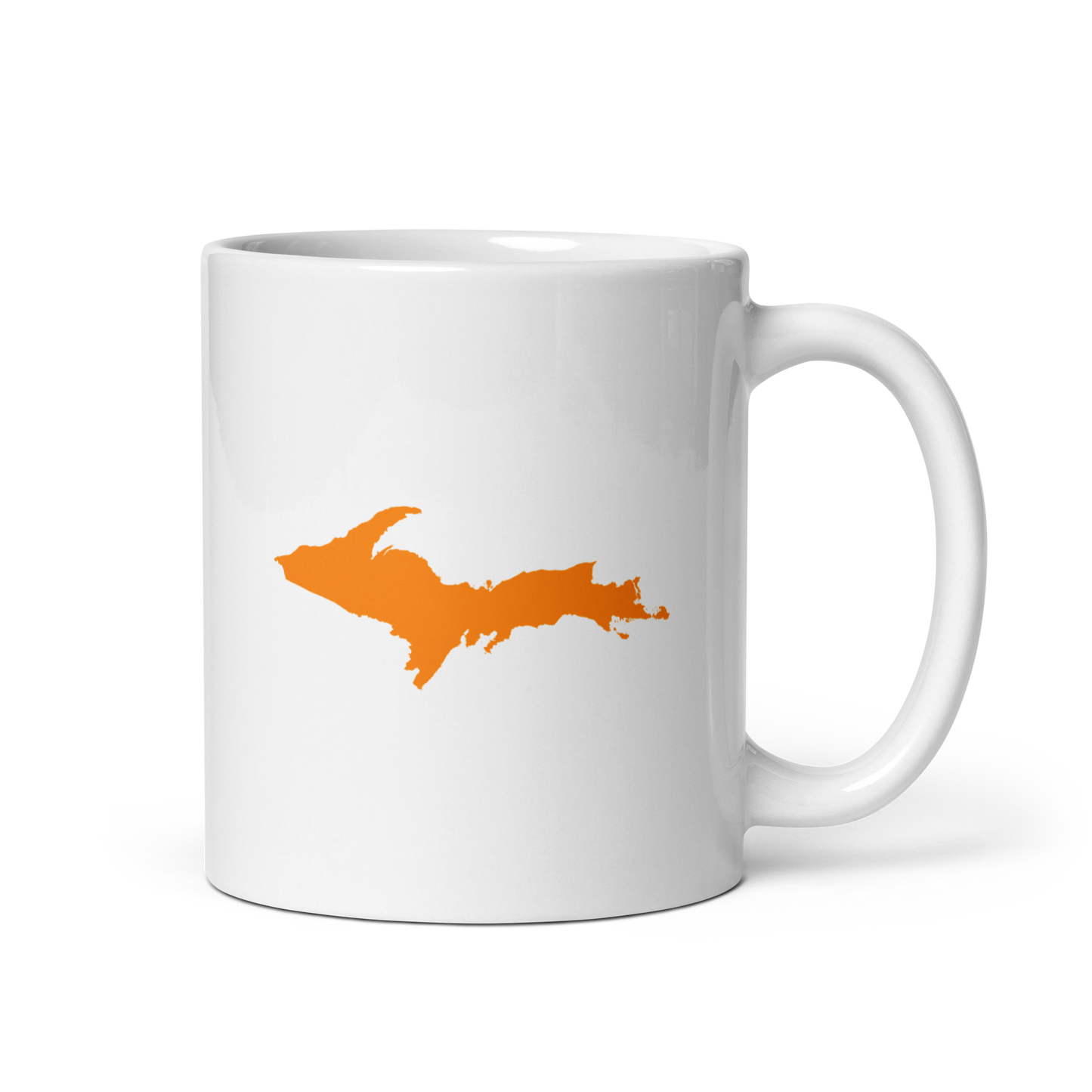 Michigan Upper Peninsula Mug (w/ Orange UP Outline)