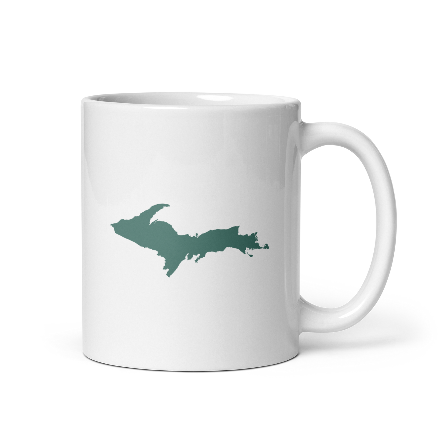 Michigan Upper Peninsula Mug (w/ Copper Green UP Outline)