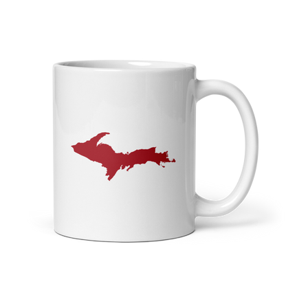 Michigan Upper Peninsula Mug (w/ Thimbleberry Red Outline)